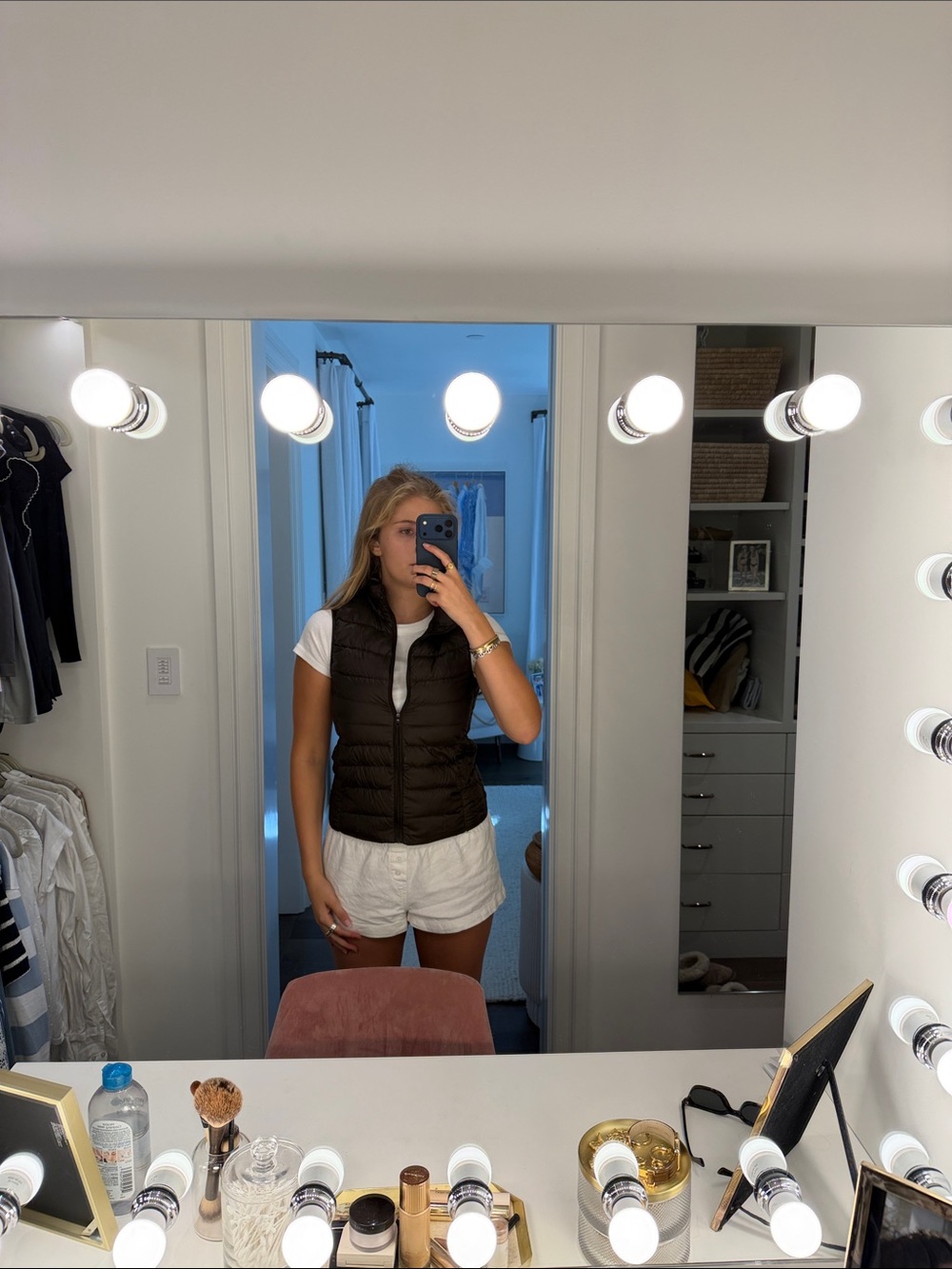 Uniqlo Brown Quilted Down Vest